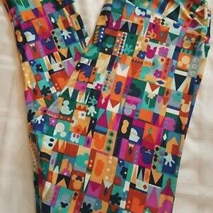 LuLaRoe Pants - Lularoe Disney Small World Tall & Curvy Leggings LuLaRoe Pants - Lularoe Disney Small World Tall & Curvy Leggings